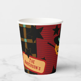 Cute Pumpkin Orange Retro Jack-o’-Lantern Witch Pappbecher