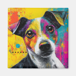 Cute Puppy Funny Dog Mixed Media Animal Pet Magnet