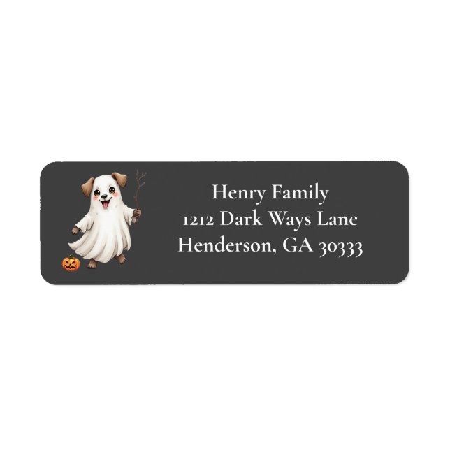 Cute Puppy Ghost Halloween (Vorne)
