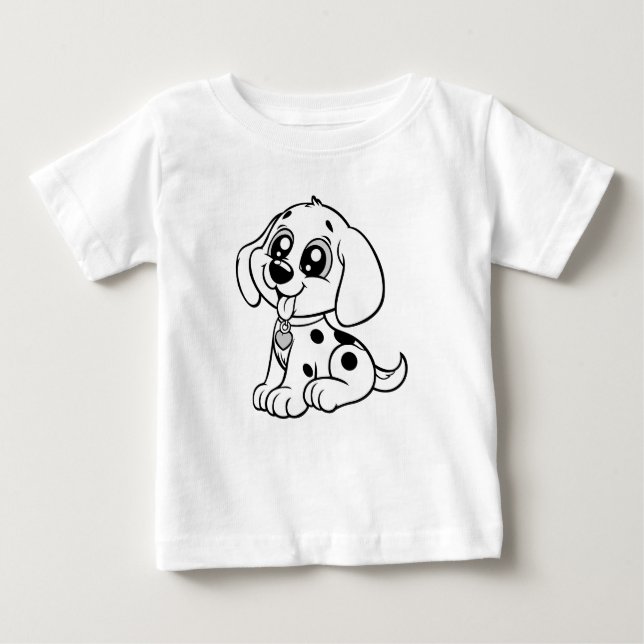Cute Puppy Kids | cute dog funny pet Baby T-shirt (Vorderseite)