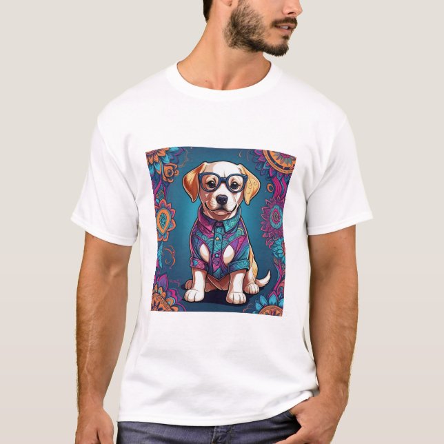 Cute Puppy Lover T-Shirt | Adorable Dog Shirt Gift (Vorderseite)