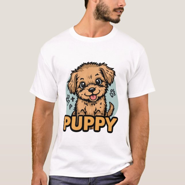 Cute Puppy Lover T-Shirt | Adorable Dog Shirt Gift (Vorderseite)