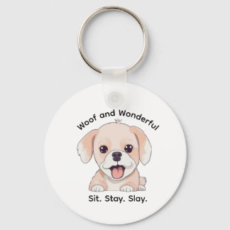 Cute Puppy Lovers Stylish Dog Mom Keychain Schlüsselanhänger