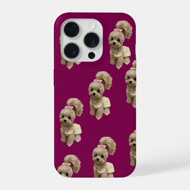 Cute puppy Phone case iPhone Hülle (Rückseite)