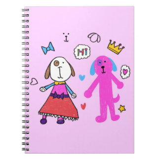 Cute Puppy Pink Spiral Photo Notebook Notizblock