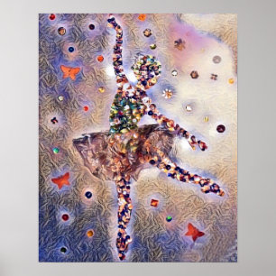 Cute Purple Dancer Poster