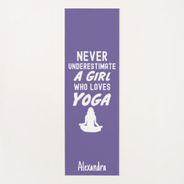 Cute Purple Yoga Gifts For Little Girls Kids Yogi Yogamatte