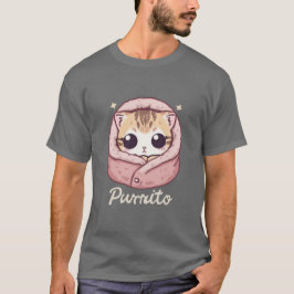 Cute Purrito Cat – Adorable Kitty Pun T-Shirt