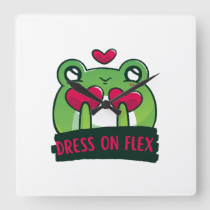 Cute Quadratische Wanduhr