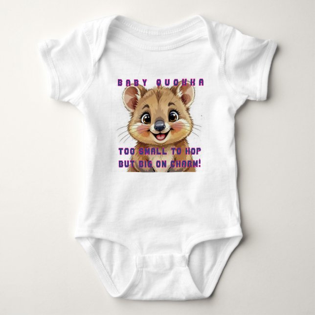 Cute Quokka Baby Bodysuit  Strampler (Vorderseite)