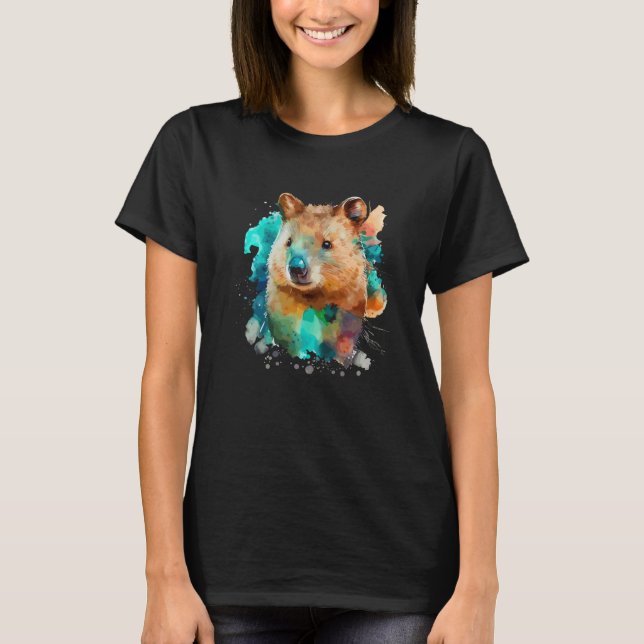 Cute Quokka for kangaroo  Colorful pop T-Shirt (Vorderseite)