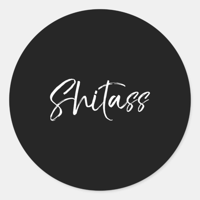 Cute Quote For Women Sarcastic Gag Gift  Runder Aufkleber (Vorderseite)