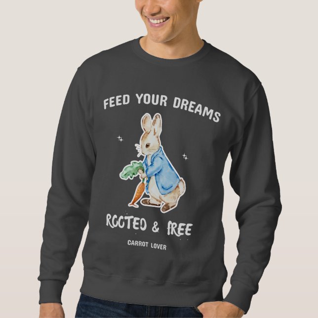 Cute Rabbit Carrot Lover T-Shirt Sweatshirt (Vorderseite)