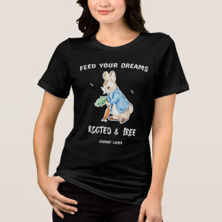 Cute Rabbit Carrot Lover T-Shirt Tri-Blend Shirt