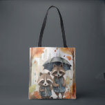Cute Raccoons in the Rain<br><div class="desc">Cute Raccoons in the Rain holding an umbrella</div>
