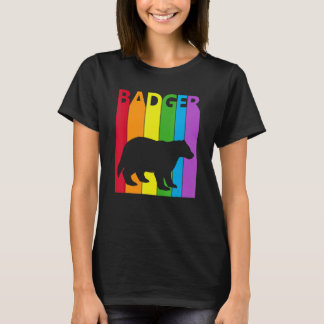 Cute Rainbow Badger animal T-Shirt