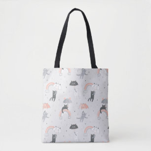 Cute Raining Cats Pattern