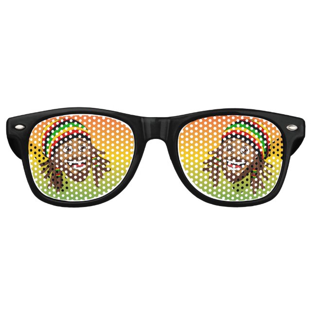 Cute Rasta Man Partybrille (Vorderseite)