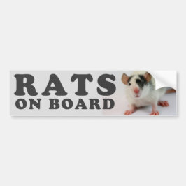 (Cute) Ratten man board Autoaufkleber