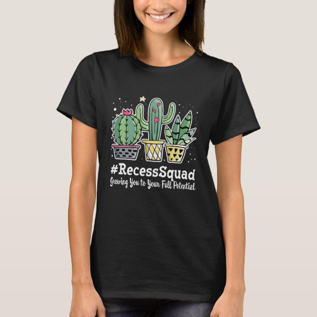 Cute Recess Squad Appreciation Week Back to School T-Shirt (Vorderseite)