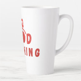 Cute Red Cherry Bow Good Morning Coffee Mug Milchtasse
