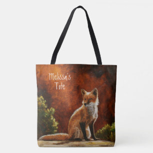 Cute Red Fox Sitting In The Sun