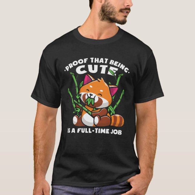 Cute Red Panda Kids T-Shirt (Vorderseite)