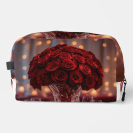 Cute Red Rose Valentine Aesthetic Cosmetic Travel Waschbeutel