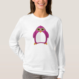 Cute Red Violet Penguin – Kawaii Cartoon Penguin T-Shirt