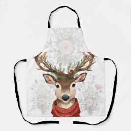 Cute Reindeer Christmas Apron For Winter Festive Schürze