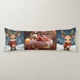 Cute reindeer christmas bedding for kids winter  seitenschläferkissen