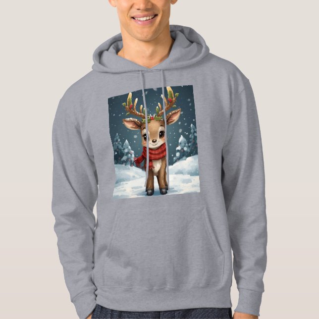 Cute reindeer christmas cozy winter wear for  hoodie (Vorderseite)