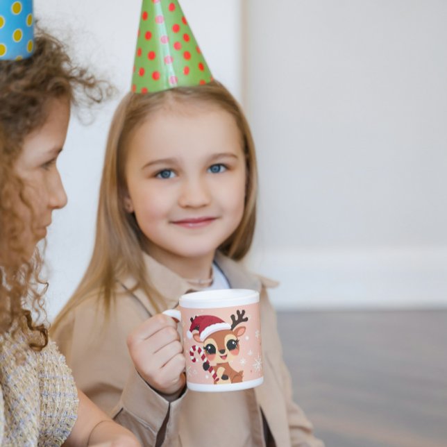 Cute Reindeer Christmas Mug Kaffeetasse (Von Creator hochgeladen)