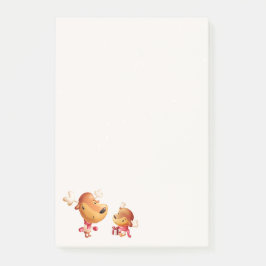 Cute Reindeer Christmas Post-it Klebezettel