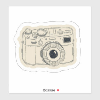 Cute Retro Aesthetic Camera Sticker