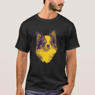 Cute Retro Chihuahua With Puppy Eyes Vintage Illus T-Shirt