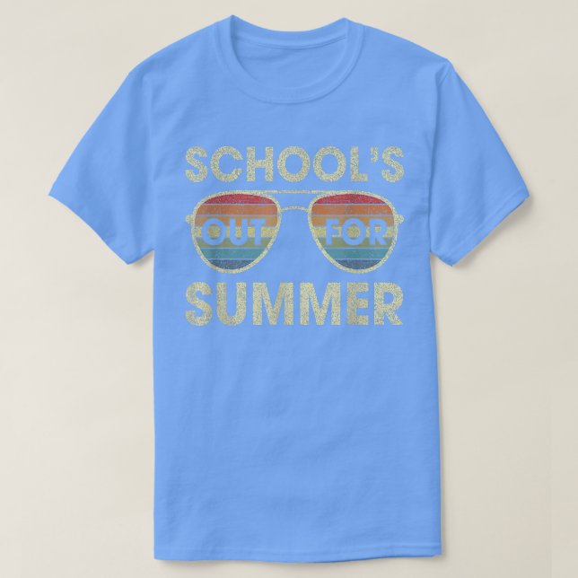 Cute Retro Last Day Of School Schools Out For Summ T-Shirt (Design vorne)