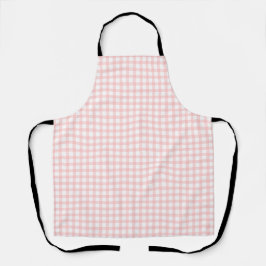 Cute Retro Pink Gingham Plaid pattern Schürze