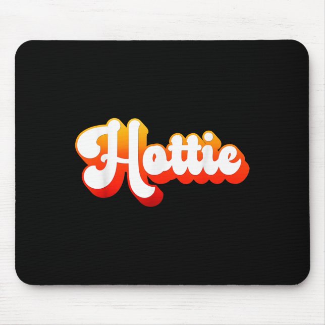 Cute Retro Vintage Hottie Mousepad (Vorne)