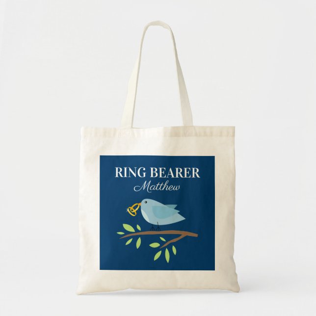 Cute ring bearer wedding tote bag for kids tragetasche (Vorne)