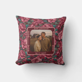 Cute Romantic 20Th Anniversary Throw Pillow Kissen
