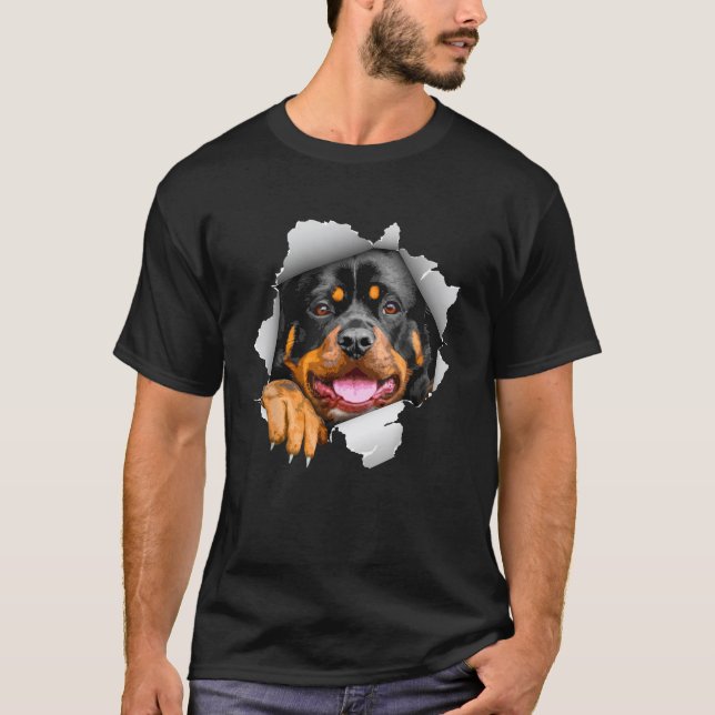 Cute Rottweiler Design For Men Women Rottie Rottwe T-Shirt (Vorderseite)