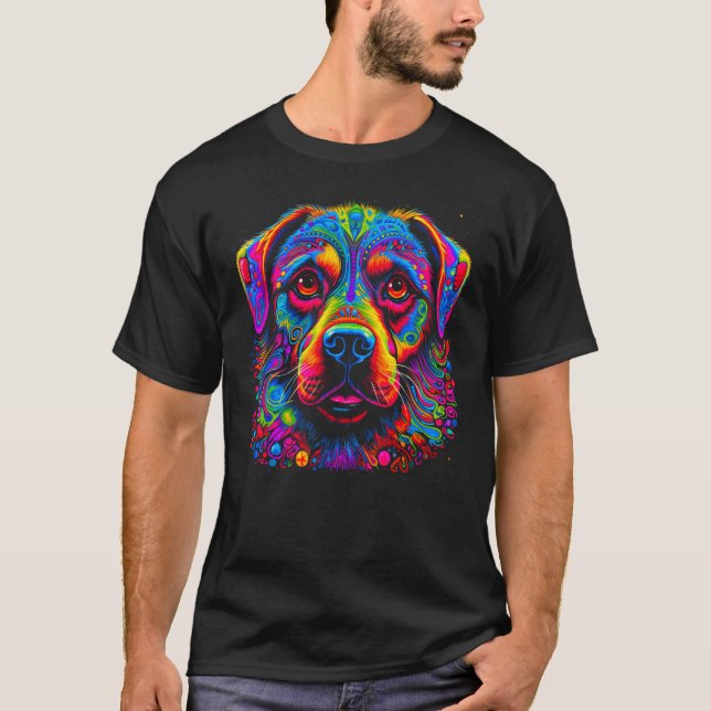 Cute Rottweiler Dog Design T-Shirt (Vorderseite)