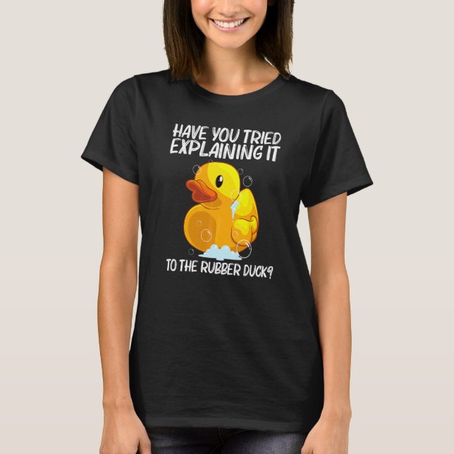 Cute Rubber Duck For Men Women Kids Rubber Duckie T-Shirt (Vorderseite)