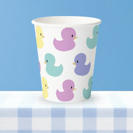Cute Rubber Duck Gender Neutral Baby Shower Pappbecher