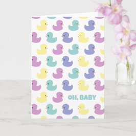 Cute Rubber Duck Gender Neutral Blank Custom Karte