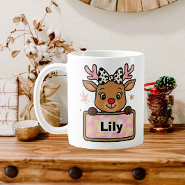 Cute Rudolph Reindeer Christmas Mug for Kids Kaffeetasse