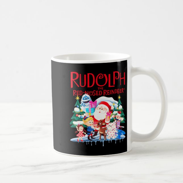 Cute Rudolph The Red Nosed Reindeer Christmas Spec Kaffeetasse (Rechts)