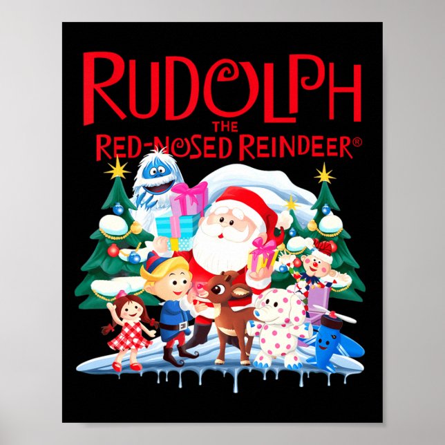 Cute Rudolph The Red Nosed Reindeer Christmas Spec Poster (Vorne)