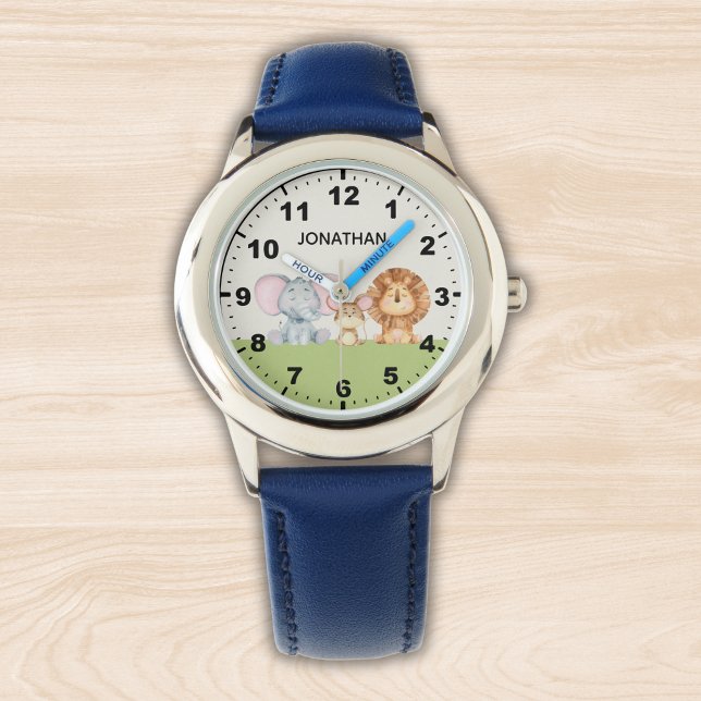 Cute Safari Animals For Kid Armbanduhr (Von Creator hochgeladen)